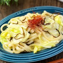 レンジで５分！塩昆布バターうどん