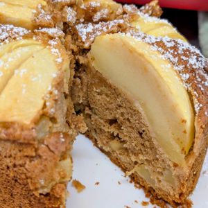 まゆのの作ってみた!投稿(りんごケーキ♪ホットケーキミックスで簡単&バター不使用！)