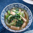 【チンゲンサイと油揚げの中華風煮びたし】中華献立に♪