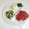マグロのなめろう風丼ぶりの工程1