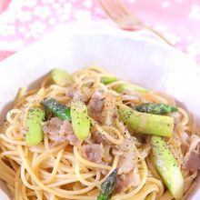 バター醤油が美味♪アスパラガスの和風パスタ