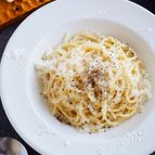 【ごまの実オイルとチーズのパスタ】チーズたっぷりカチョエペペ