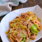 シャキシャキ！！れんこん入り回鍋肉風炒め