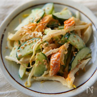 【ピリ辛ちくわキュウリのマヨポン和え】簡単に作れますよ😋