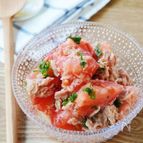 ５分で簡単！和えるだけ♪
ツナトマトサラダ