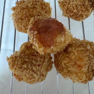 たんぽぽの作ってみた!投稿(＼衣付けはパン粉だけ／はんぺん海老カツ)