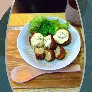 チョロリスの作ってみた!投稿(【カフェ風ひよこ豆のコロッケ】衣付け不要！丸めて揚げるだけ♪)