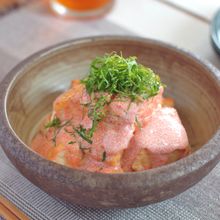 5分で簡単！お箸が止まらない♡明太マヨ焼き豆腐