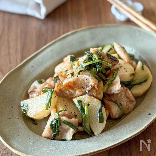 疲労回復に！【長芋と豚肉のスタミナ炒め】