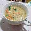 あーちゃん·͜· ♡の作ってみた!投稿(【小松菜と卵のとろみ中華スープ】ごま油香る♬栄養満点スープ♡)
