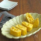 お弁当にぴったり◎バターコーンの卵焼き