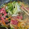 切り落とし牛肉で【チャプチェ】韓国春雨を使って作りました。の工程3