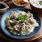 白菜と豚こまのレンジ蒸し【うまみたっぷり！】