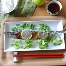 　フライパンで秋刀魚の蒲焼き　手作りポン酢がけ