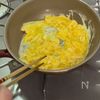 海老とトマトの旨塩ニンニクふわとろ玉子炒め♪の工程4