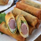 節約満足！【魚肉ソーセージーの春巻き】