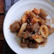 こんにゃくとちくわの土佐煮。