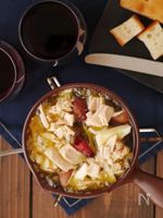 ツナ缶ときのこのアヒージョ