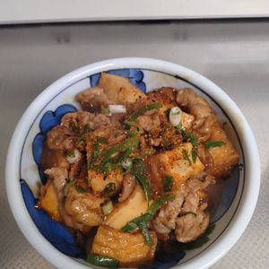 みえちゃんの作ってみた!投稿(コスパ抜群！お手軽♪【厚揚げと豚こまの甘辛煮炒め】)