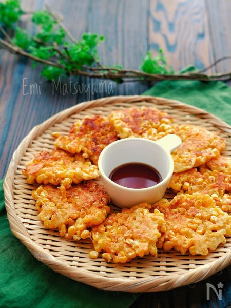 とうもろこしチーズチヂミ