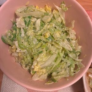 優夢🍓✨の作ってみた!投稿(チンして和えるだけ☆【キャベツだけコールスロー】)