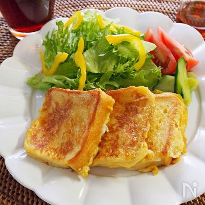 ほんのり甘い💛フレンチトースト～。