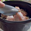 ホクホク長芋の参鶏湯風スープの工程1