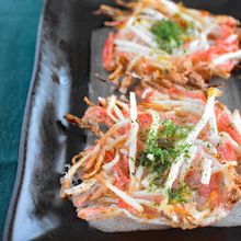 もやしと紅生姜のかき揚げ