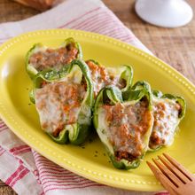 この手があったか！火を使わない【肉詰めピーマンチーズ焼き】