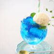 【簡単】かき氷シロップdeあじさいジェリークリームソーダ