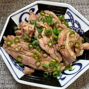 楽ラク手抜キッチン🐶🐾の作ってみた!投稿(おうち居酒屋開店♩【茹でるだけのせせりポン酢】)