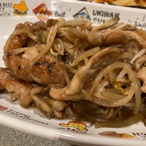にこの作ってみた!投稿(豚こまとしめじのシャキシャキもやし炒め)
