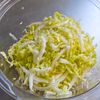 さっぱり♪ツナと白菜のごまぽんサラダの下準備