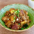 切るだけ10分♩炊飯器でかぼちゃとさつまいもの甘辛そぼろ煮