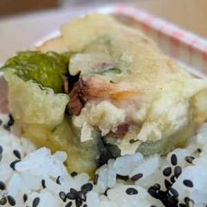 まゆのの作ってみた!投稿(あじの天ぷら〜梅しそ・梅のり〜)