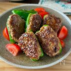 【ピーマンの肉詰め】絶品！照り焼き風