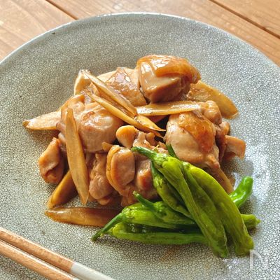 【レンジで時短!】鶏ごぼう煮