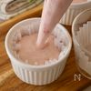 蒸篭でつくる【苺の米粉蒸しパン】の工程4