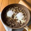 10分で完成!【ひき肉ときのこのロコモコ風丼】卵もワンパン◎の工程4