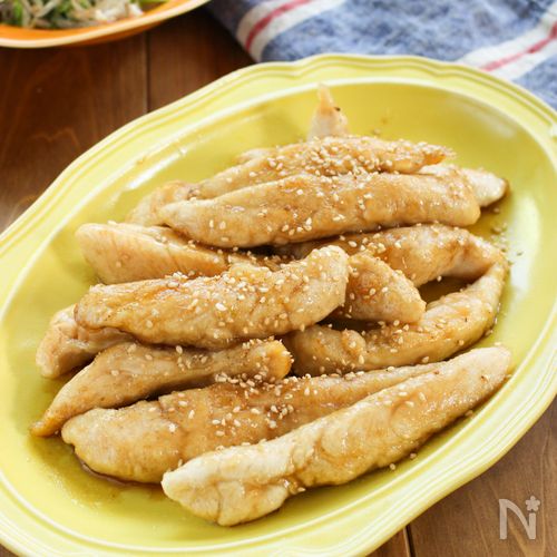 甘酢醤油で絶品♡し〜っとり柔らか✨ささみスティック