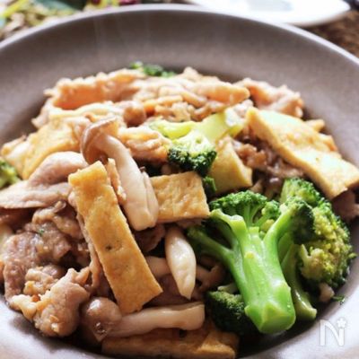 こっくり美味しい♡豚肉とブロッコリーのオイスター味噌炒め