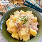 濃厚♡じゃがいもとベーコンのチーズクリーム煮