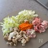 【給食風】具沢山味噌ラーメン！の下準備
