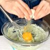 一度食べたら忘れられない！よもぎバスクチーズケーキの工程4