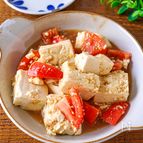 【つい箸が伸びる♪】豆腐とトマトの中華風ごまポン酢マリネ