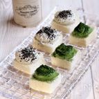 食パンで作る　黒ゴマと抹茶の和ティラミス風