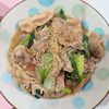 milkの作ってみた!投稿(【豚肉と小松菜ともやしのしょうが醤油炒め】ボリュームおかず!)