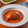 トマトソースのチーズIN煮込みハンバーグ