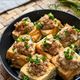 レンジでOK《厚揚げのにんにく肉味噌のせ》