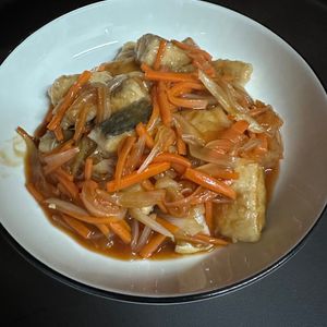 856908の作ってみた!投稿(【白身魚のケチャップ甘酢あん】とろ〜りあんたっぷり🐟)